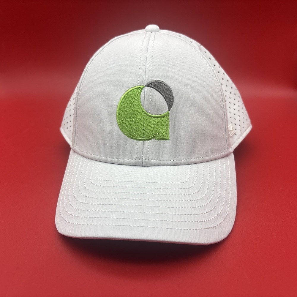 Melin A-Game Hydro White Performance Snapback Hat Cap Water Resistant XL NWT